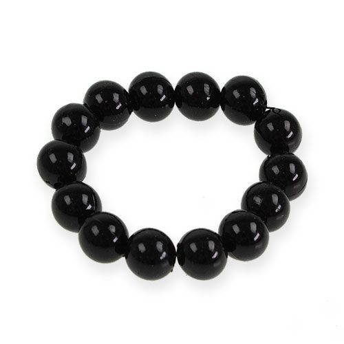 Floristik24 Cuentas decorativas Ø10mm negro 115 piezas