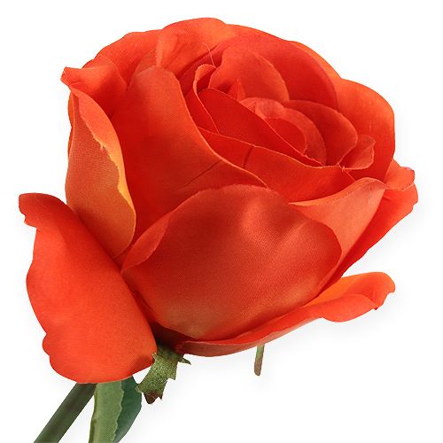 Artículo Deco-rosas naranja 32cm 6pcs