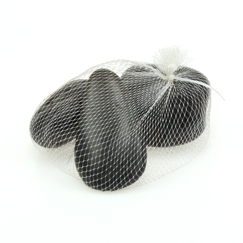 Floristik24 Piedras decorativas negras 9cm 1kg