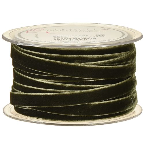 Artículo Cintas decorativas Terciopelo verde oscuro 10mm 20m
