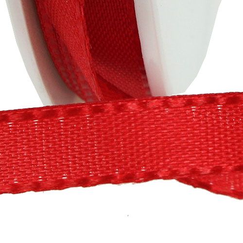 Floristik24 Cinta de regalo roja 8mm 50m