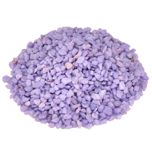 Floristik24 Granulado decorativo lila piedras decorativas violeta 2mm - 3mm 2kg