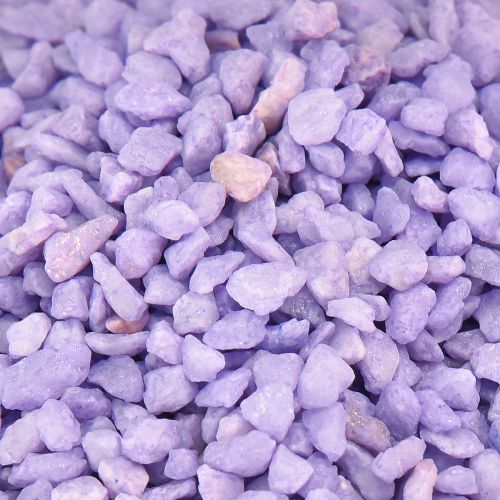 Floristik24 Granulado decorativo lila piedras decorativas violeta 2mm - 3mm 2kg