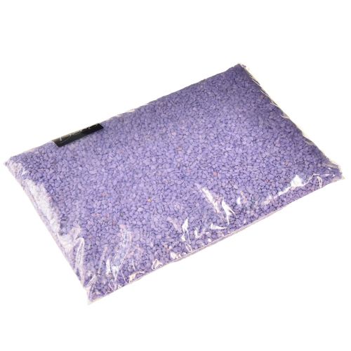 Floristik24 Granulado decorativo lila piedras decorativas violeta 2mm - 3mm 2kg