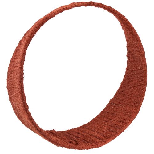 Artículo Anillo decorativo de yute lazo ancho amarillo ocre marrón Ø30cm 3ud