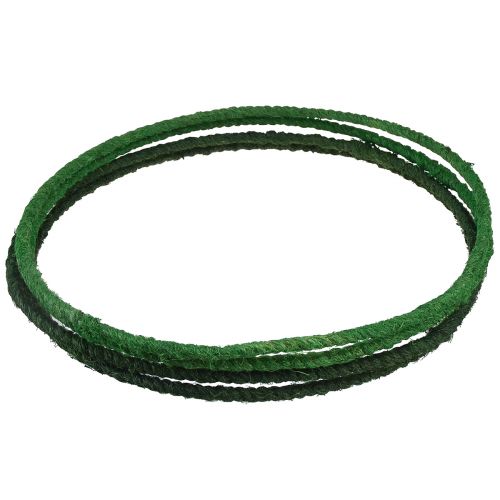 Artículo Anillo decorativo lazo decorativo de yute verde verde oscuro Ø30cm 4ud