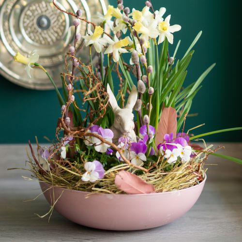 Artículo Cuenco decorativo rosa viejo Ø30cm H9cm