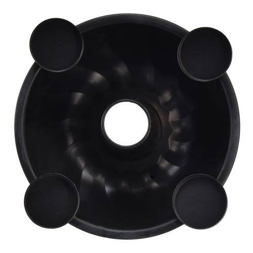 Artículo Cuenco decorativo de metal en negro – Diseño Gugelhupf, 26 cm – Elegante portavelas para un ambiente acogedor