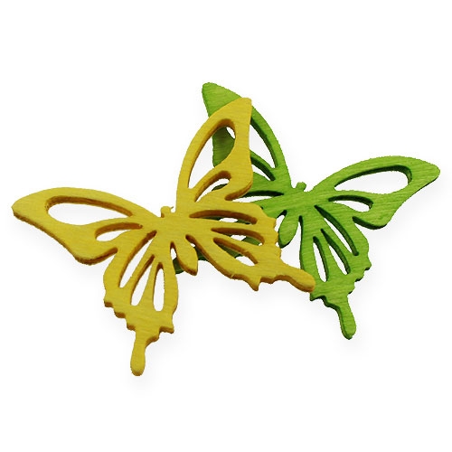 Artículo Mariposas decorativas de colores 4cm 90p