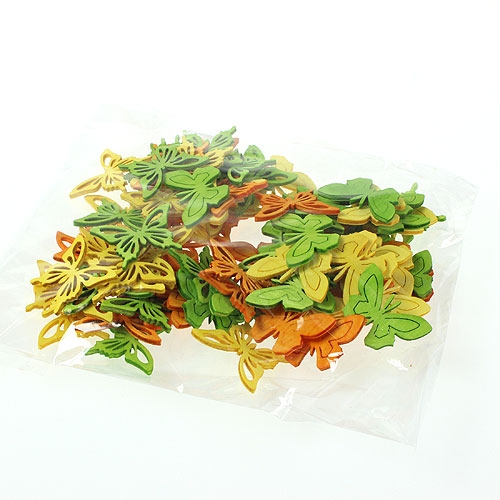 Mariposas decorativas de colores 4cm 90p | Floristik24.es