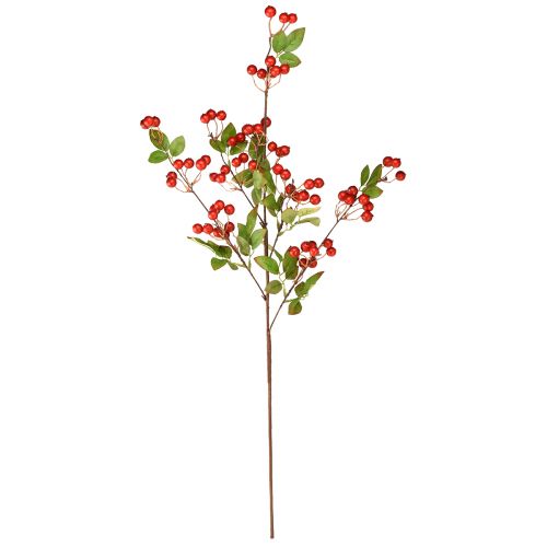 Artículo Rama decorativa frutos rojos rama artificial Navidad 88cm