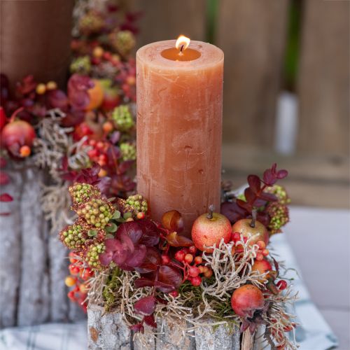 Velas de color sólido Velas de pilar de color naranja y melocotón 60×100 mm 4 piezas