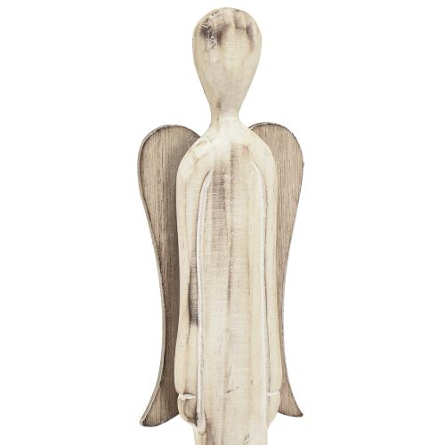 Floristik24 Figura de madera ángel Navidad blanco lavado Al.46cm 2 piezas
