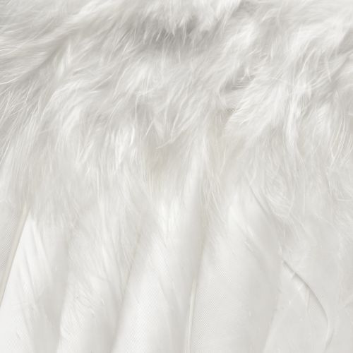 Artículo Alas de ángel hechas de plumas blancas – romántica decoración navideña para colgar 25×18cm 3ud