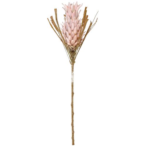 Artículo Flor artificial exótica rosa flor de piña grande 74cm