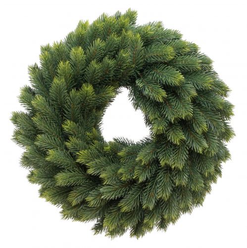 Floristik24 Corona festiva de abeto artificial - colores verdes naturales, 50 cm - para interior y exterior