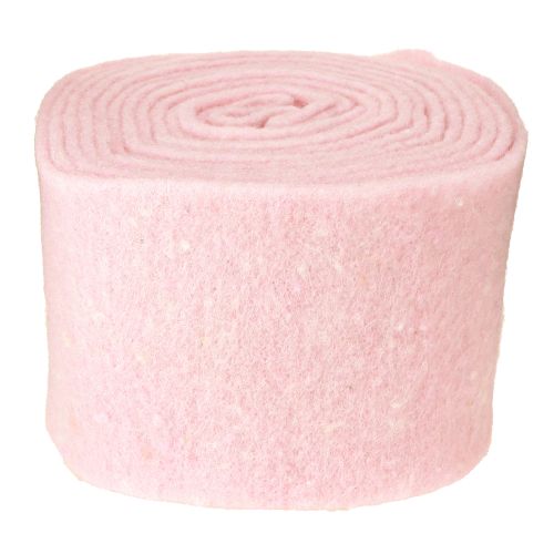 Artículo Cinta de fieltro rosa, cinta de lana, fieltro de lana, ancho 15 cm, largo 5 m