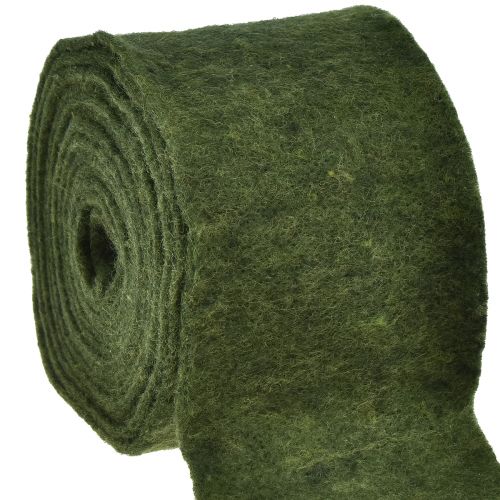 Artículo Cinta de fieltro cinta de lana fieltro artesanal rollo de fieltro verde oscuro 15cm 5m