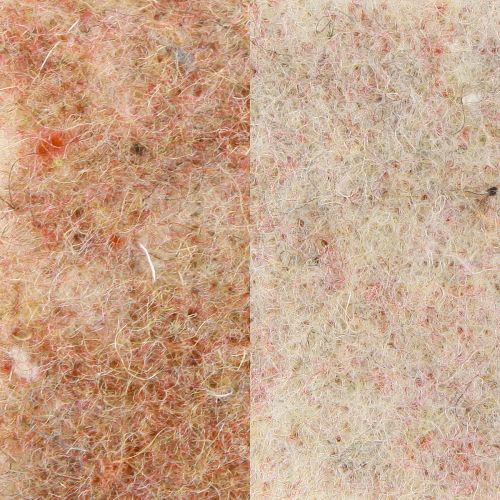 Artículo Cinta de fieltro cinta de lana tela decorativa marrón-rojo beige fieltro de lana 7,5cm 5m