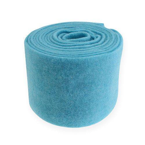 Floristik24 Cinta de fieltro turquesa 15cm x 5m