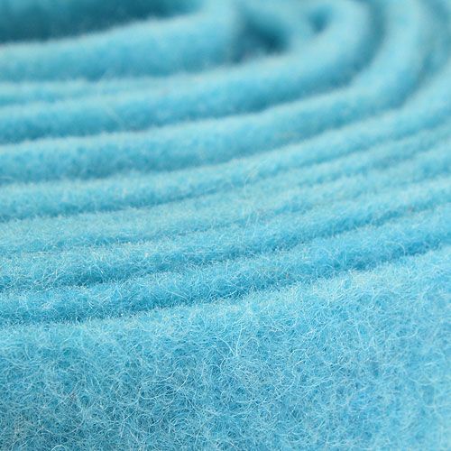 Floristik24 Cinta de fieltro turquesa 15cm x 5m