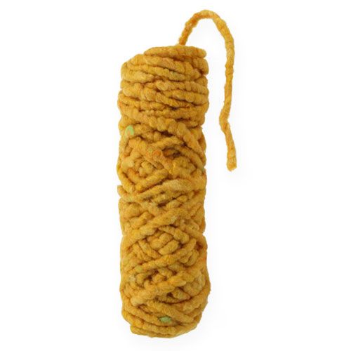 Cordón de fieltro Velcro Mirabell Amarillo Yema 25m