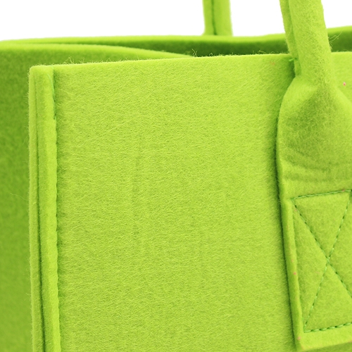 Floristik24 Bolso fieltro manzana verde 38x20x24cm