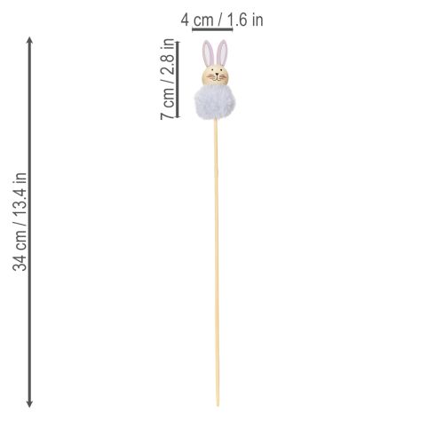 Artículo Figuras de conejito de Pascua esponjosas para alegres celebraciones de Pascua, decoración de habitaciones, 34 cm, 12 piezas