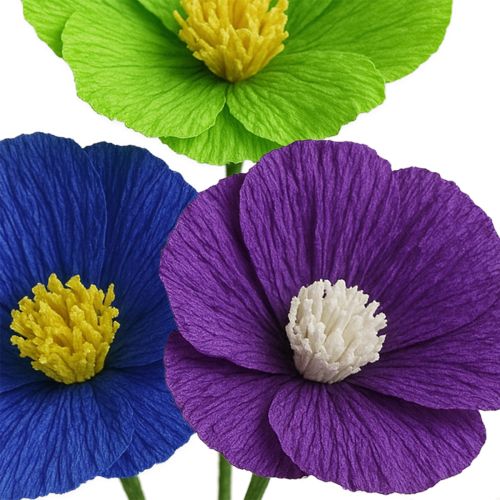 Artículo Papel crepé de floristería azul oscuro 50x250cm