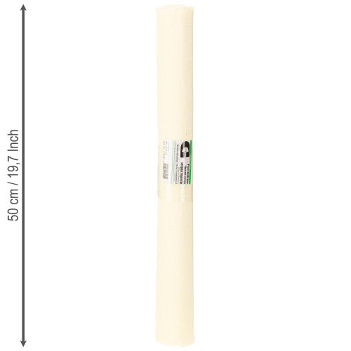 Artículo Papel crepé para floristería, crepé para floristería, champán, 50×250 cm, 5 unidades