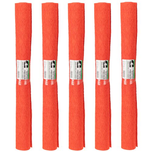 Artículo Papel crepé para floristería, papel crepé para floristería, rojo, 50×250 cm, 5 unidades