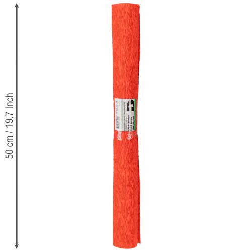 Artículo Papel crepé para floristería, papel crepé para floristería, rojo, 50×250 cm, 5 unidades