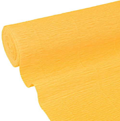 Papel crepé de floristería, papel crepé de floristería amarillo sol 50×250cm, 5 piezas