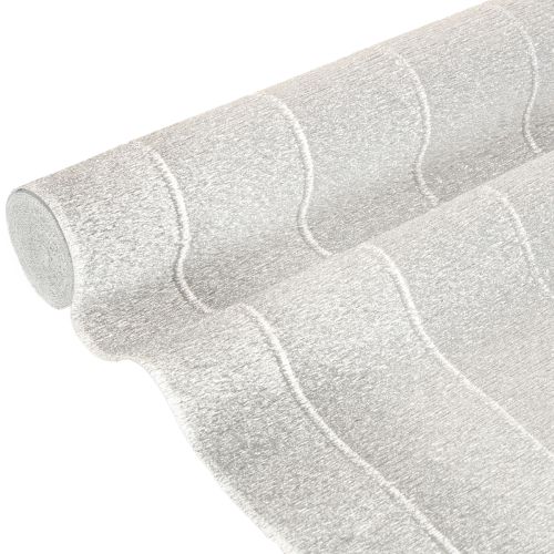 Floristik24 Papel crepé florista plata 50x250cm