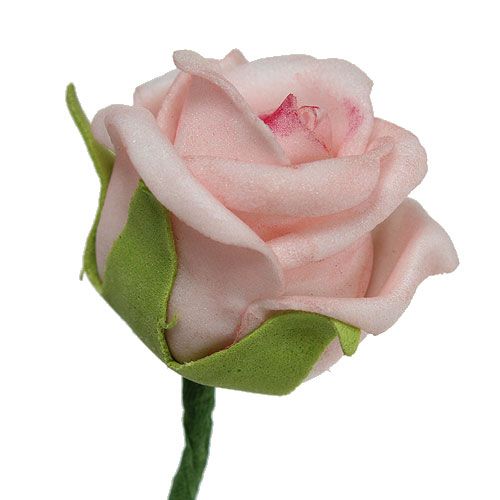 Floristik24 Foam Rose Ø3.5cm rosa salmón 30pcs