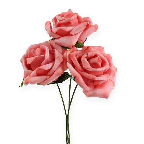 Floristik24 Rosa foam Ø 6cm rosa 27p