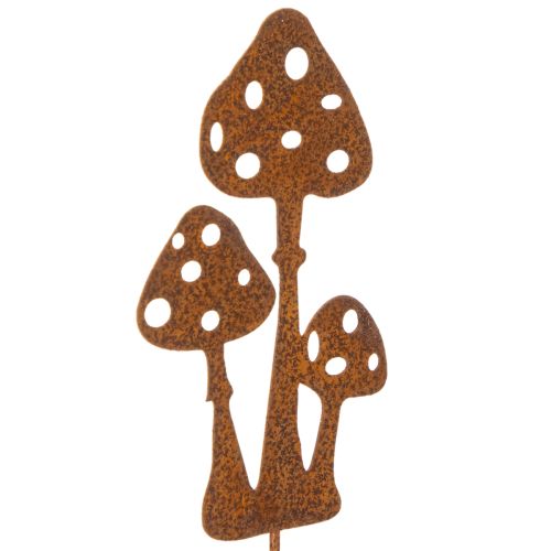 Estaca de jardín, acero envejecido, estaca decorativa para setas amanita muscaria, 15 cm, 6 unidades comprar | Floristik24.es