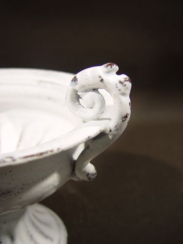 Floristik24 Copa m. Mango Ø 16cm H12,5cm blanco