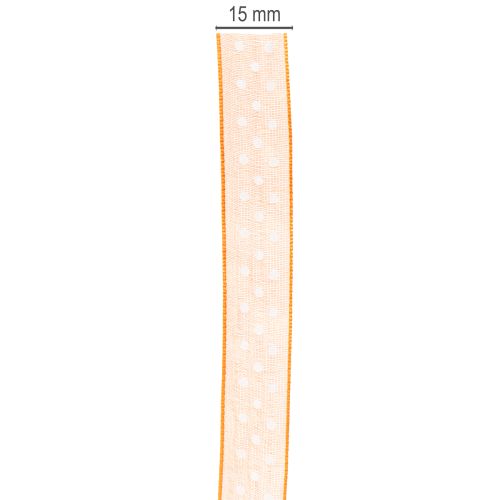 Artículo Cinta de regalo con lunares para envolver regalos con elegancia, 1,5 cm de ancho, 20 m de largo