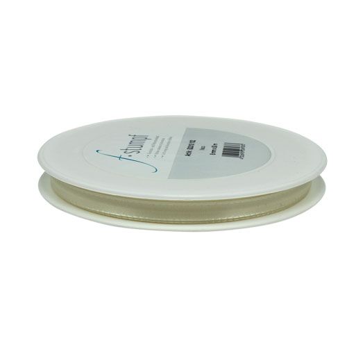 Artículo Cinta de regalo y decoración color crema 8mm 50m
