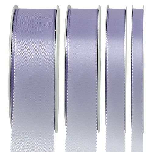 Floristik24 Cinta de regalo cinta decorativa morada tafetán 50m lila claro