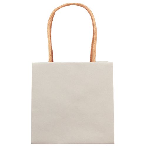 Artículo Bolsa de regalo con asas bolsa regalo gris 12×12cm 8uds