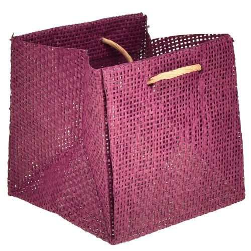 Artículo Bolsa de regalo con asas en rosa burdeos 10,5cm 8uds
