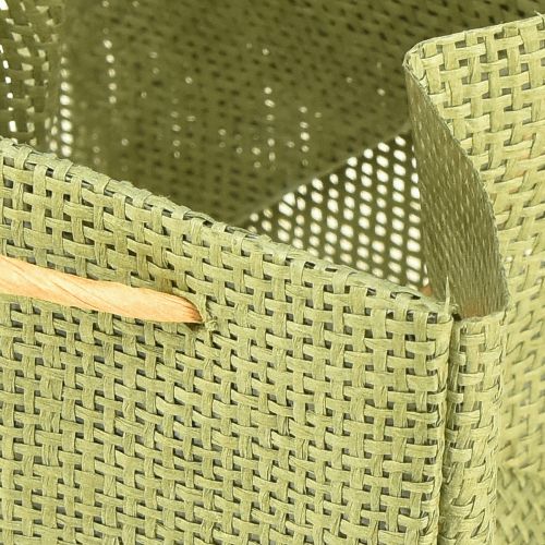 Artículo Bolsas de regalo con asa papel aluminio verde 10,5cm 12 piezas