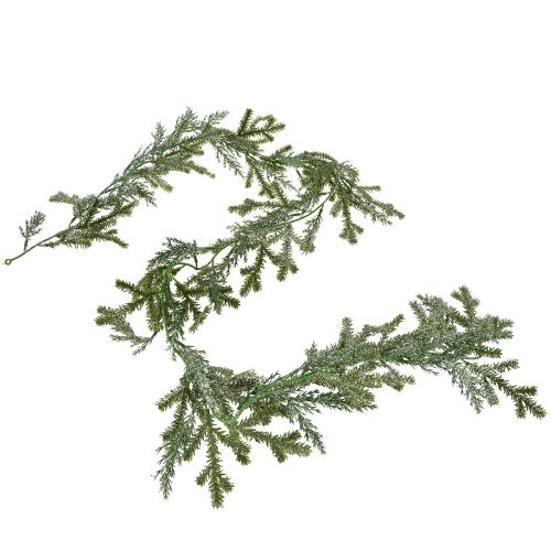 Artículo Guirnalda de abeto realista, longitud 180 cm, perfecta para decoración interior festiva, verde fresco, ideal para Navidad y días festivos.