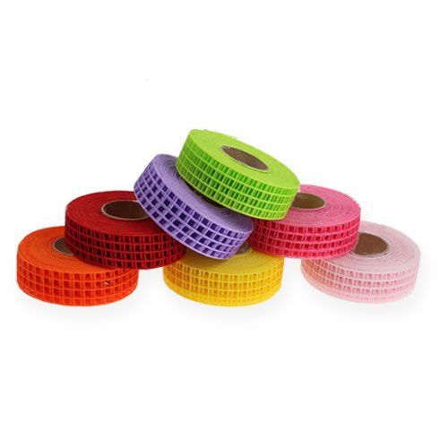 Cinta cuadriculada 3cm x 10m colorido 7uds