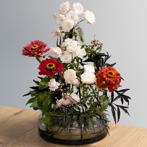 Artículo Cuenco de cristal cuenco flotante cuenco decorativo cristal Ø24cm H10cm
