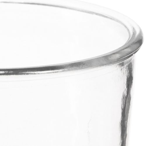 Artículo Florero de vidrio florero decorativo cónico transparente Ø12cm H15,5cm 2ud