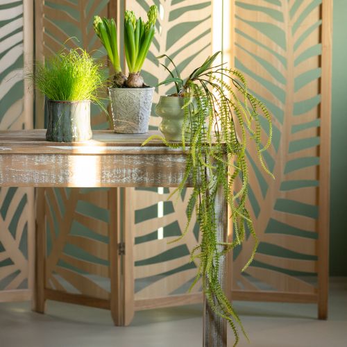 Artículo Planta artificial de mijo verde para elegantes decoraciones colgantes y elegantes detalles de habitación, 114 cm