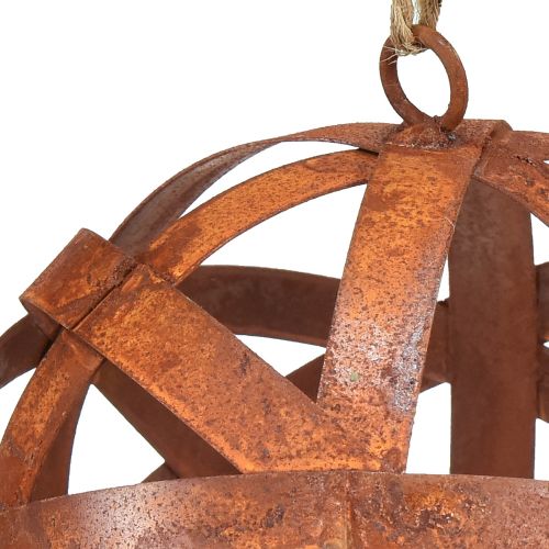 Floristik24 Bola de metal oxidado Ø15cm bolas de jardín exterior 2uds